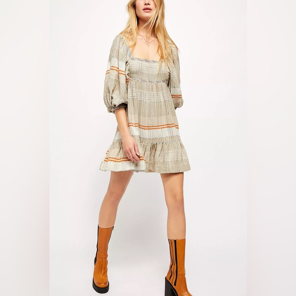 Free People All Lined Up Mini Dress - Picture 5 of 11
